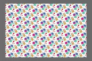 Seamless Pattern Elements Flower Ditsy Pro Vector