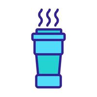 thermal cup icon vector outline illustration