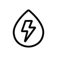 Energy fluid icon vector. Isolated contour symbol illustration vector