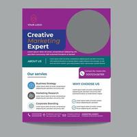 corporate flyer design vector