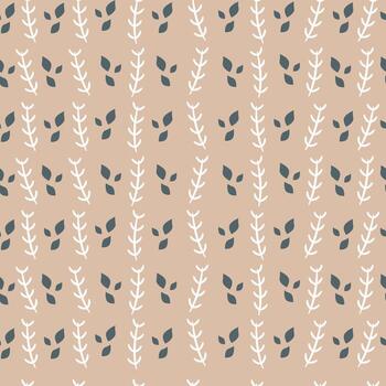 boho seamless pattern with floral shapes element . Boho style background vector illustration