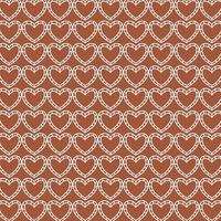 aesthetic printable pattern with loves shape. Boho love signs pattern background vector