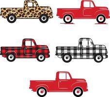 Truck all Vector File, Snow Vector, Christmas Vector