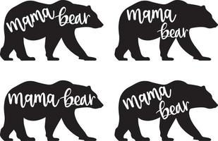 Mama Bear Vector, Family Vector File