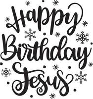 Happy Birthday Jesus 2 Christmas Vector file