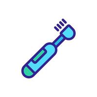electric toothbrush icon vector outline illustration
