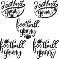 Football Granny Vector, Football Vector, Family Football Vector