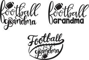 football grandma Vector, Family Vector, Football Vector