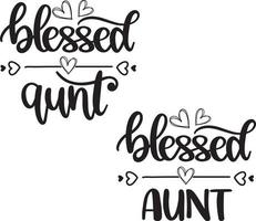 Blessed Aunt 1 Vector, Family Vector File