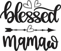 Blessed Mamaw 2 Vector, Family Vector File