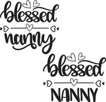 Blessed Nanny 1 Vector,Family Vector File