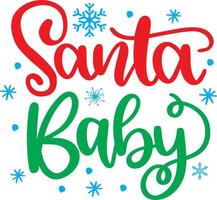 Santa Baby Christmas Vector file