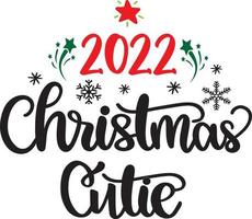 2022 Christmas Cutie Christmas Vector file