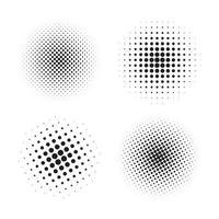 Set halftone dots backgrounds. vector illustration