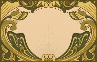 Art Nouveau Ornament Background vector