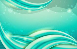 Mint Green Wave Background vector