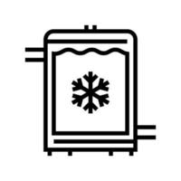 refrigerator cheese production line icon vector illustration