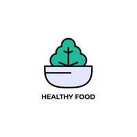 healthy food vector icon. Colorful flat design vector illustration. Vector graphics