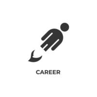 Vector sign of career symbol is isolated on a white background. icon color editable.