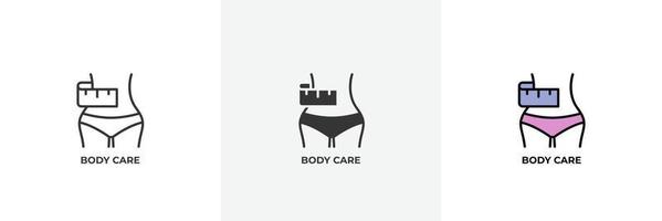 body care icon. Line, solid and filled outline colorful version, outline and filled vector sign. Idea Symbol, logo illustration. Vector graphics