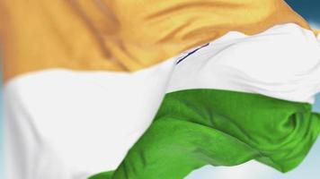 vlag van india close-up van kant 4k-beeldmateriaal video