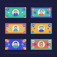 Creative Play Paper Money vector