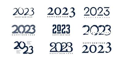 2023 logo design vector with creative unique style for banner or business