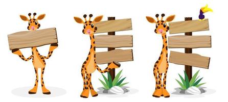Cute animals in Zoo, Placards and banner in zoos Design for banner, layout, annual report, web, flyer, brochure, ad. vector