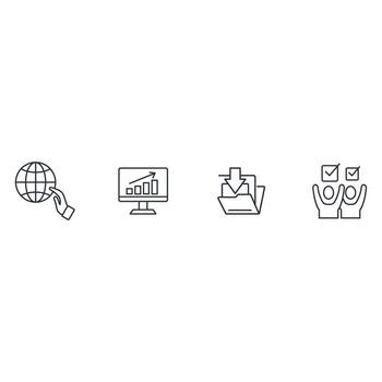 Web Design icons set . Web Design pack symbol vector elements for infographic web