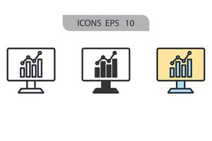 business analytics icons  symbol vector elements for infographic web