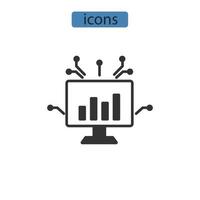 causal inference icons  symbol vector elements for infographic web