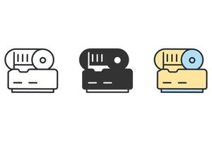 Meat Slicer icons  symbol vector elements for infographic web