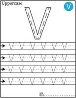 alfabeto trazando letras paso a paso az escribe la letra lección de escritura del alfabeto para niños vector