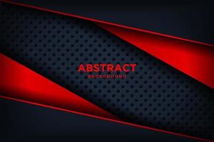 Red and black abstract corporate banner design. Vector technology background