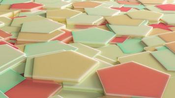 3D Background Abstract Pentagon pattern texture photo