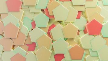 3D Background Abstract Pentagon pattern texture photo