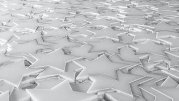 White 3D Background Abstract 5 Point Star pattern texture photo