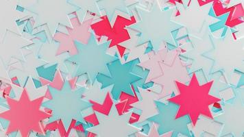 Textura de patrón de estrella de 8 puntos abstracto de fondo 3d foto