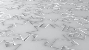 White 3D Background Abstract 8 Point Star pattern texture photo