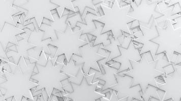 White 3D Background Abstract 8 Point Star pattern texture photo