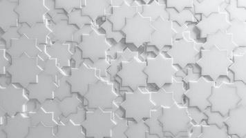 White 3D Background Abstract 8 Point Star pattern texture photo