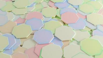 3D Background Abstract Heptagon pattern texture photo