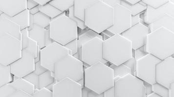 blanco 3d fondo abstracto hexágono patrón textura foto