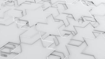 White 3D Background Abstract 6 Point Star pattern texture photo