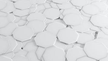 White 3D Background Abstract Octagon pattern texture photo