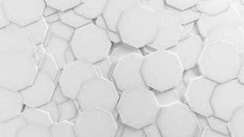 White 3D Background Abstract Octagon pattern texture photo