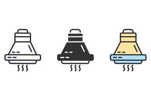 kitchen hood icons  symbol vector elements for infographic web