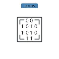 data pattern icons  symbol vector elements for infographic web