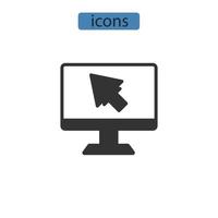 computer system icons  symbol vector elements for infographic web