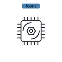 temporal cycle consistency icons  symbol vector elements for infographic web